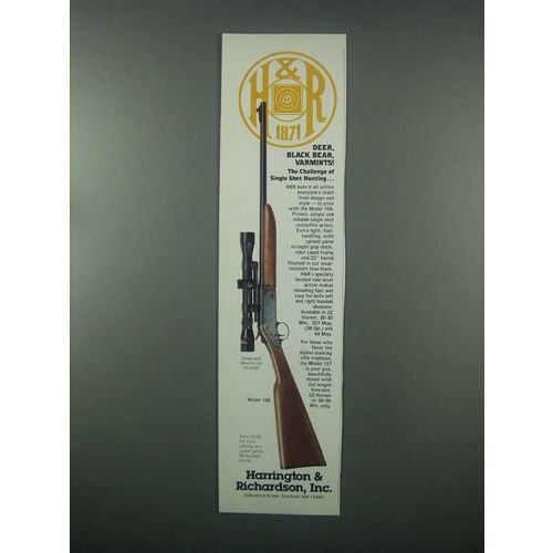 1982 Harrington & Richardson Model 158 Rifle Ad