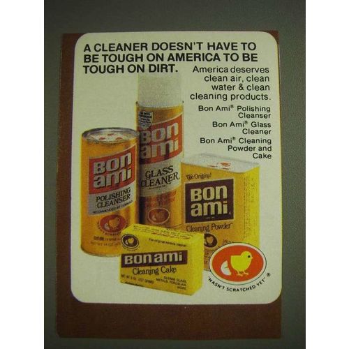 1984 Bon Ami Cleanser Ad - A Cleaner doesn't have to be tough on America