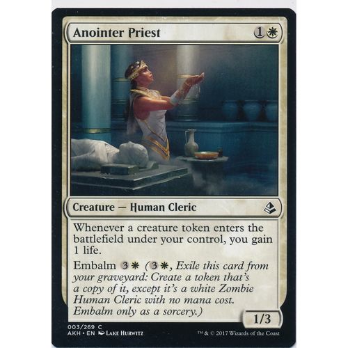 Magic the Gathering MTG Amonkhet 3/269 Anointer Priest