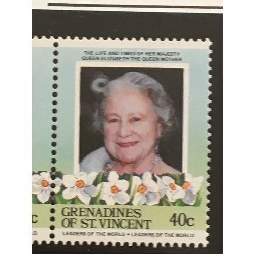 St Vincent Grenadines 1985 Queen Elizabeth Mother 40c Mint NHM SG404 Sc496 stamp