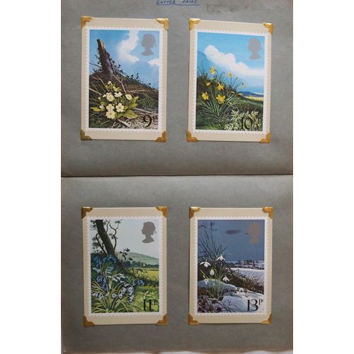 PHQ FDC card set in slot folder British Flowers 1979