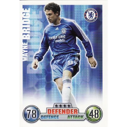 Match Attax 2007/2008 Wayne Bridge Chelsea