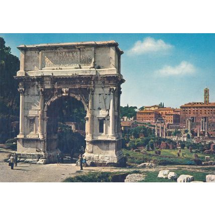 Rome Arch of Titus Italy Postcard used VGC