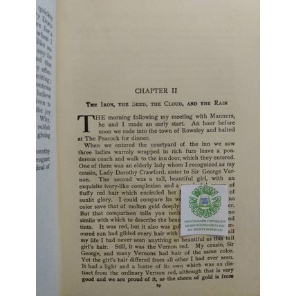 1902 ILLUSTRATED THEATRE EDITION DOROTHY VERNON OF HADDON HALL by CHARLES MAJOR
