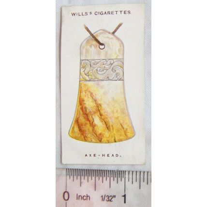 1923 Wills Lucky Charms No. 49 Axe-head