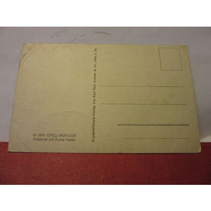 MONTJOIE, GERMANY unused antique postcard / (a)