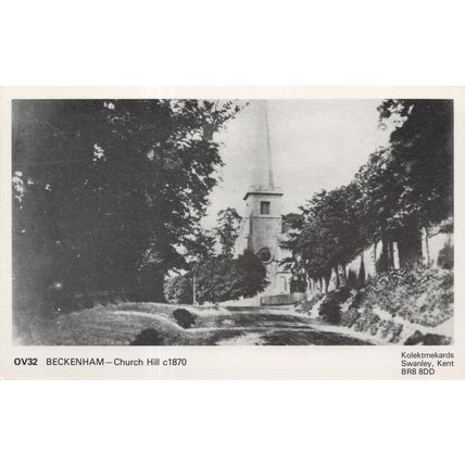 Church Hill Beckenham In Victorian Kent Postcard
