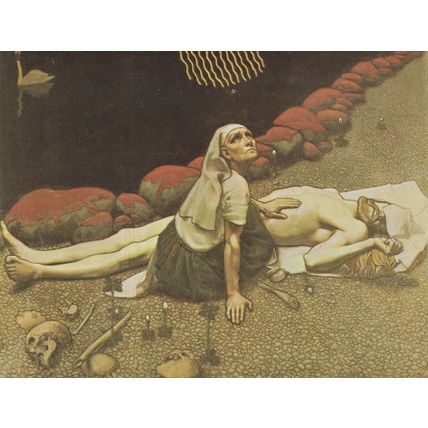 Akseli Gallen Kallela Lemminkaisen Painting Postcard Greeting Card