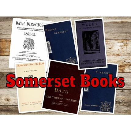 Somerset & Bath 179 Books History & Genealogy books PDF disc (s)