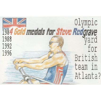 Steve Redgrave British Rowing Olympic Games Champion Postcard