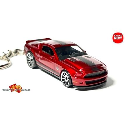 RARE NICE GIFT KEY CHAIN RED FORD SHELBY MUSTANG GT500 SS SUPER SNAKE or DIORAMA