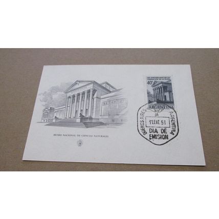 1958 Argentina FDC Cover - Natural History Museum