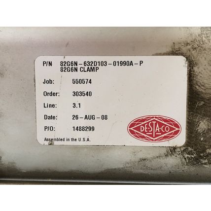 NEW DESTACO 82G6N-632D103-01990a-p ,82G6N-632D103-01990A PNEUMATIC CLAMP,TJ