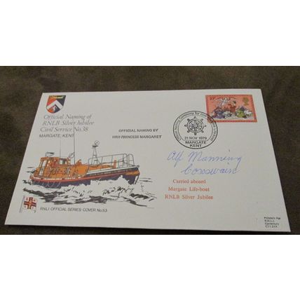 Cox signed 1979 GB Cover- RNLI Lifeboat Silver Jubilee - Margate, Kent