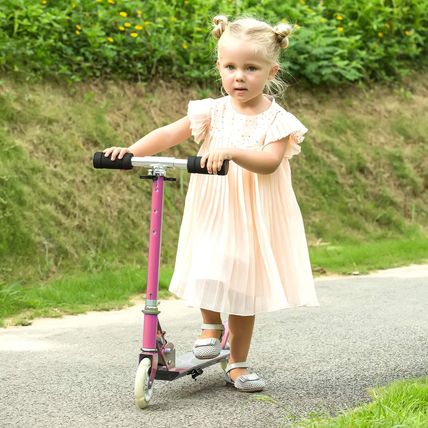 Hikole Scooter for Kids-3 Adjustable Heights-Foldable-LED-PINK-NEW-FAST SHIPPING