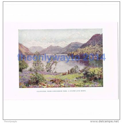 Ullswaterfrom Gowbarrow Park, Cumbria, England, Book Illustration (Print), 1925