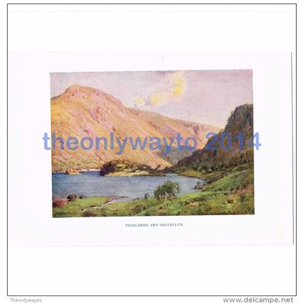 Thirlemere & Helvellyn, Cumbria, England, Book Illustration (Print), 1925