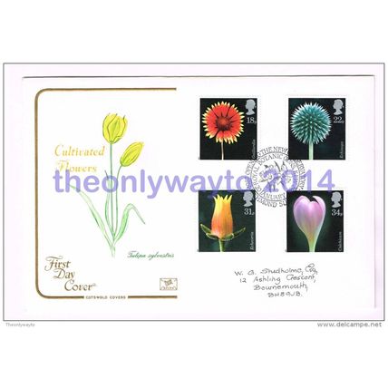 1987 CULTIVATED FLOWERS, UK, FDC