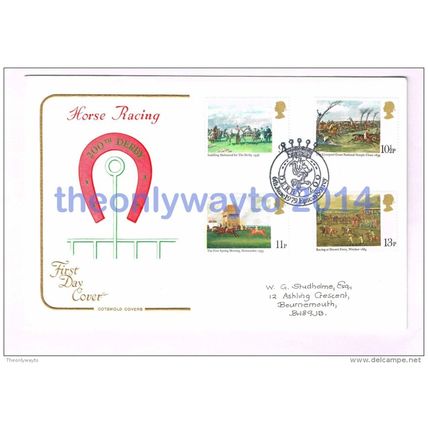 1979 Horse Racing, 200th Derby, UK, FDC