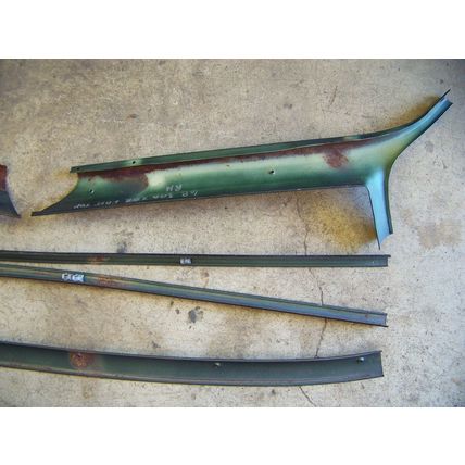 1968 CHRYSLER 300 2D FAST TOP FRONT WINDOW A PILLAR INTERIOR TRIM OEM 5 PCS
