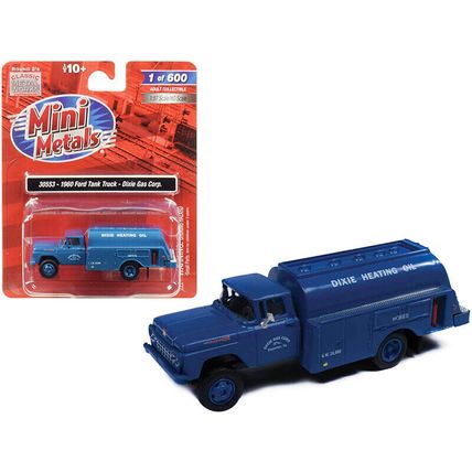 1960 Ford Tank Truck "Dixie Gas Corp." Blue 1/87 (HO) Scale Model by Classic ...