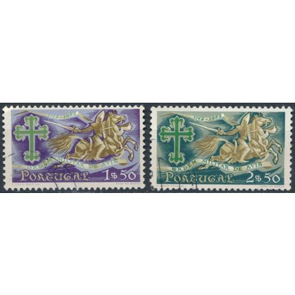 800ᵗʰ Anniv Avis Military Medal: 1.50e & 2.50e - Portugal 1963 - FH - MiNr 946/7