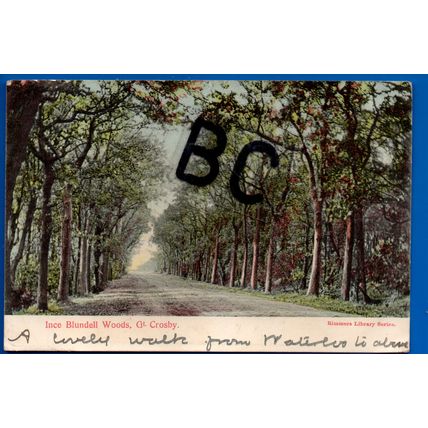 Postcard Ince Blundell Woods Gt Crosby Liverpool Merseyside Nr Formby Kirkby