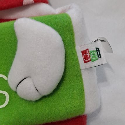 CAT PLUSH 24" "Meowy Christmas" STOCKING Stuffed Kitty dei