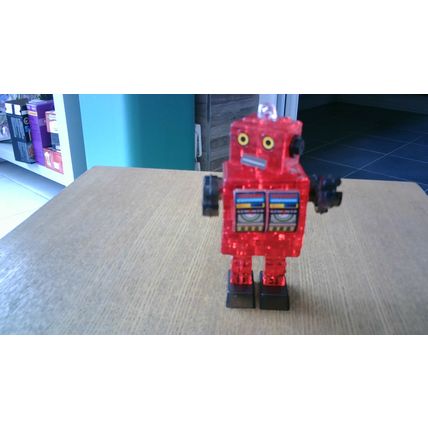3D CRYSTAL PUZZLES - TIN ROBOT & APPLE (2 Puzzles)