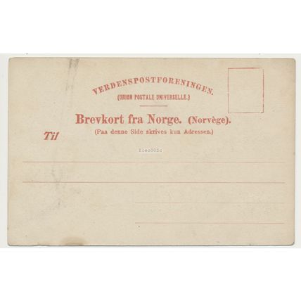 Norway Lyngenfjord undivided back RPPC Ranums 4