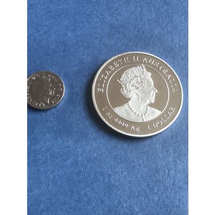 Year of the Mouse Silver coin comes in a protective plastic case Australian