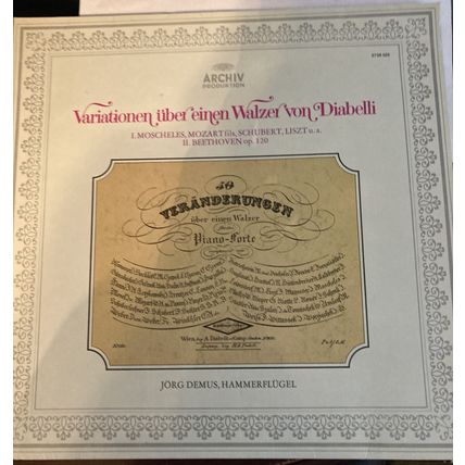 Variationen Uber Einen Walzer von Diabelli LP Jorg Demus