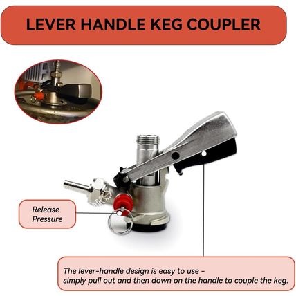 BACOENG 1-Tap Kegerator Kit, Complete Beer Tap Kit for Refrigerator with Stainle