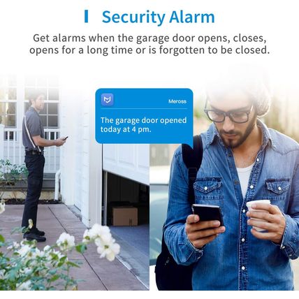 Smart Garage Door Opener Remote, Compatible with Apple Homekit, Amazon Alexa, Go