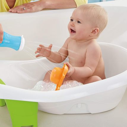 Fisher-Price Baby to Toddler Bath 4-In-1 Sling ‘N Seat Tub with Removable Infant