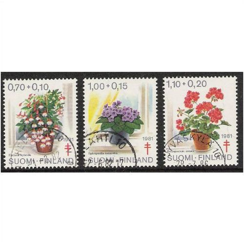 Mi 885/7: Anti-tuberculosis Fund: Potted Plants.