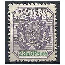 Transvaal 1896 SG224 2/6d Dull Violet & Green Mounted Mint . . .