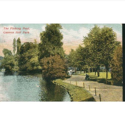 Antique PC 1905 - The Fishing Pool, Cannon Hill Park, Birmingham, Warwickshire