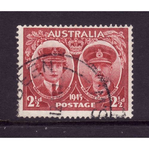 AUSTRALIA 1945 SG 209 2 1/2d LAKE ARRIVAL FINE USED#
