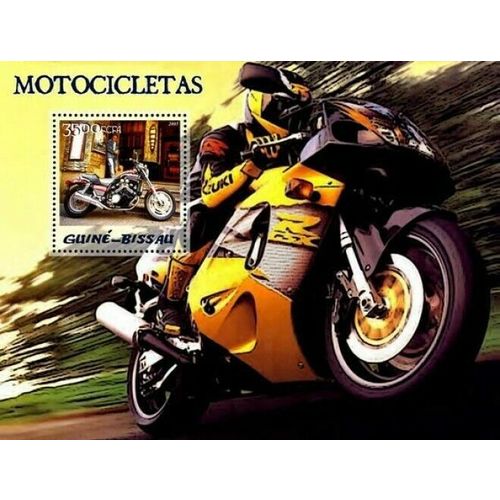 GUINE BISSAU 2005 SHEET MNH MOTORCYCLES MOTOCICLETAS MOTOCYCLETTES MOTOS 2A