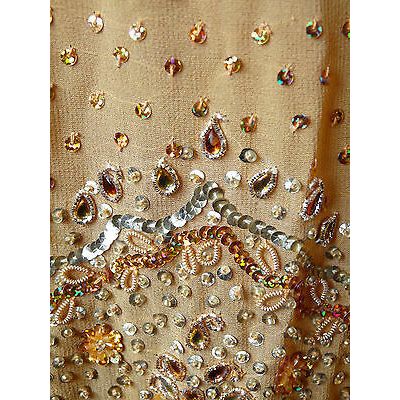 INDIAN WEDDING BRIDAL ORANGE & MUSTARD LEHENGA CHOLI (M) UK 10 £650 BNWT