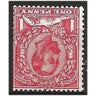 1911 SG336wi 1d Scarlet Die B Wmk Royal Cypher Simple INVERTED U/Mint . .. .