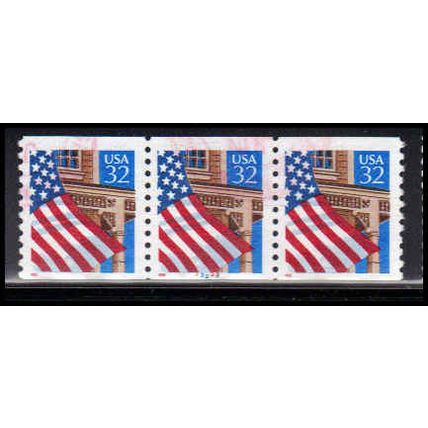 Used 2913 32c U.S. Flag Over Porch Very Fine PNC 22222/3 PA3488