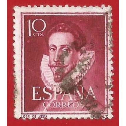 España. Spain. 1951. Edifil # 1072. Literatos. Lope de Vega