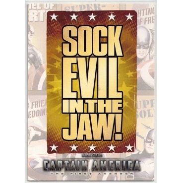 CAPTAIN AMERICA ' The First Avenger ' POSTER card # P- 7 ( 2011)