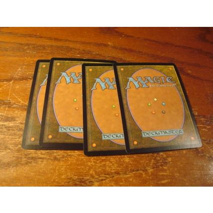 Magic The Gathering, MTG, 4-Cards, 1993-2009, ex/nm, MOUNTAIN, Full Art