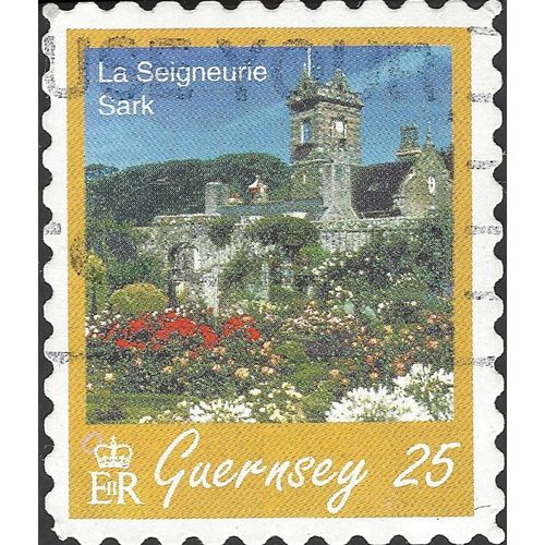 GUERNSEY, La Seigneurie, Sark, yellow 1997, 25p, #4