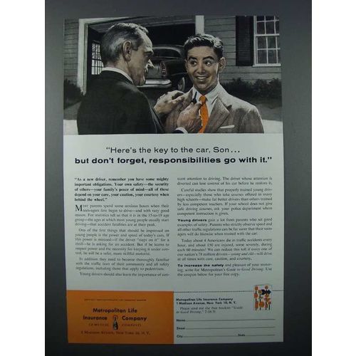1958 Metropolitan Life Insurance Ad - Responsibilities