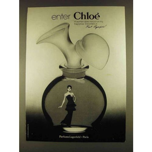 1980 Karl Lagerfeld Chloe Perfume Ad - Enter