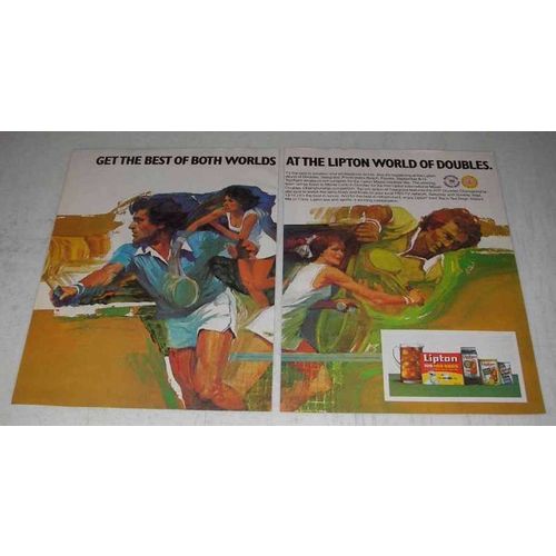 1980 Lipton Tea Ad - The World of Doubles